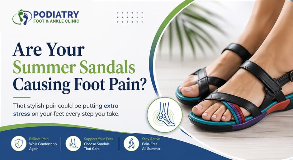 Are Your Summer Sandals Causing Foot Pain